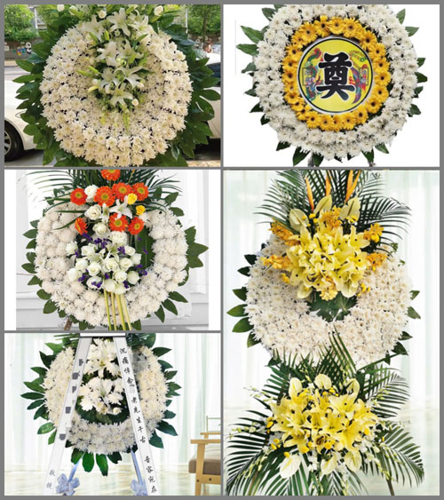 江苏扬州仪征市青山镇沙洲村花圈速递
